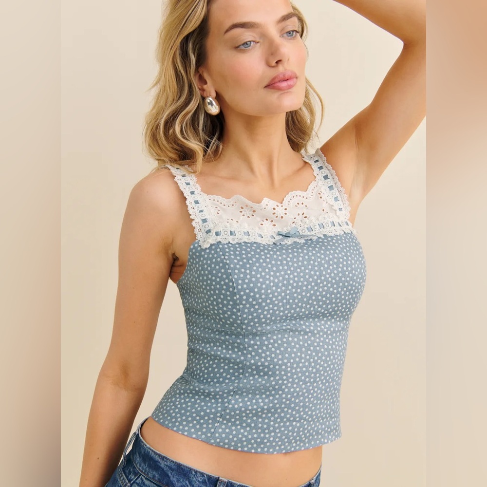 Reformation Marcia Linen Top